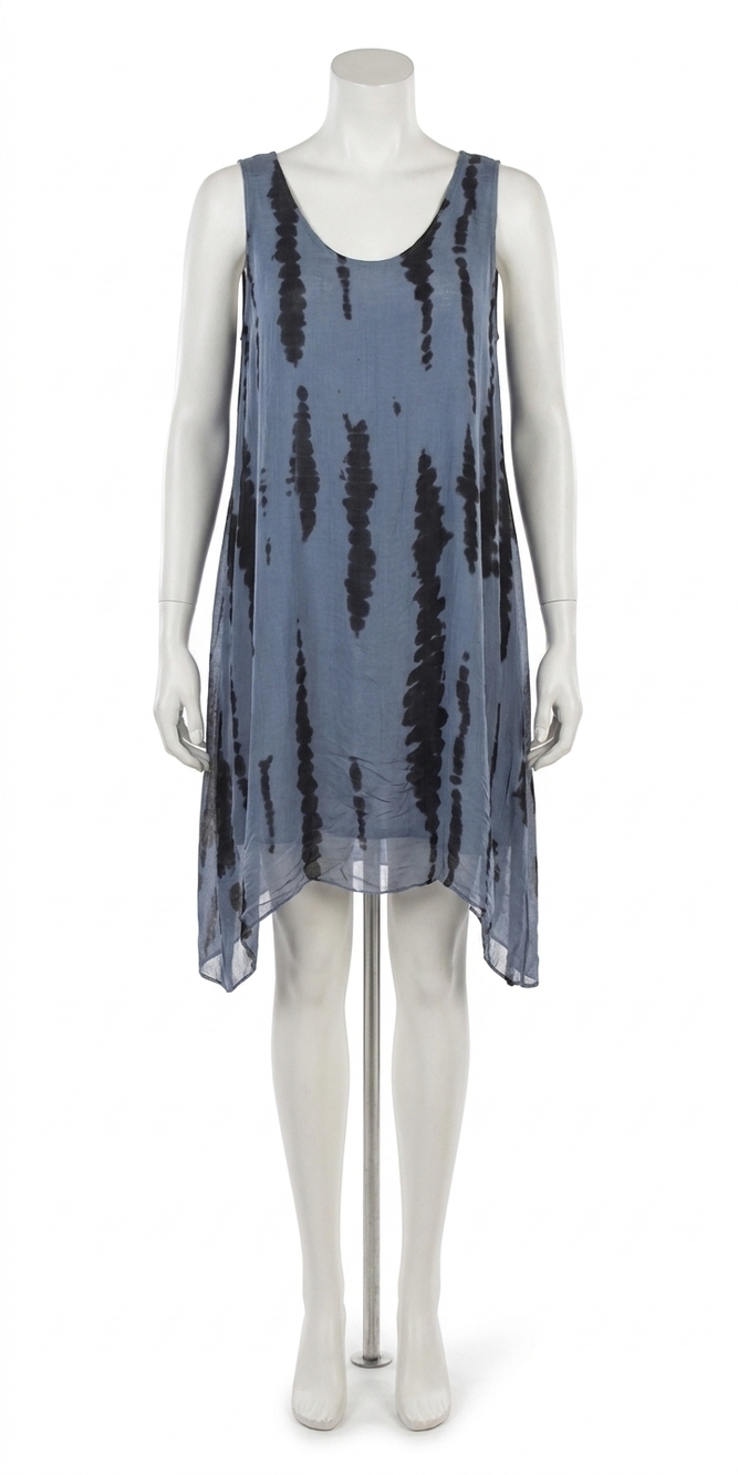 NEW GIGI MODA chiara tie dye dress in blue